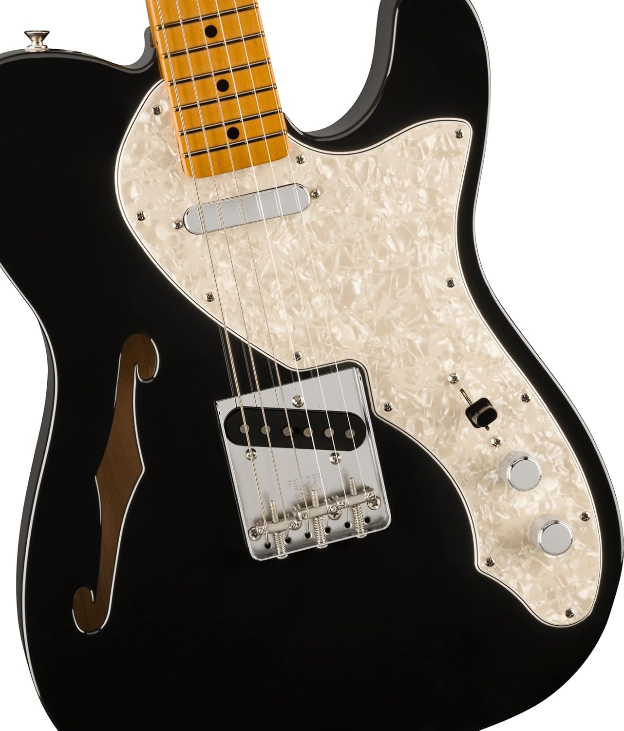 60s Telecaster Thinline Electric Guitar - Black E3229