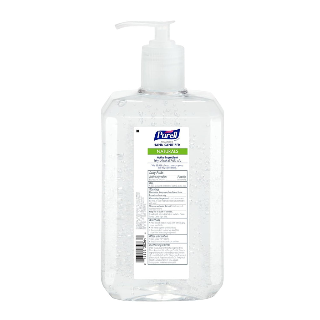 Hand Sanitizer with Plant-Based Alcohol, Citrus Scent, 1 Liter Pump Bottle Y793642