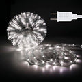 33ft Flat Flexible LED Rope Lights, Color Changing RGB Strip Light with Remote Control, 8 Colors Multiple Modes, Plug in Novelty Light, Connectable and Waterproof for Home Kitchen Indoor Outdoor Use…