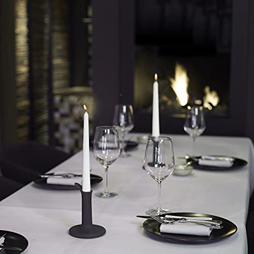 Long White Taper Candles - 30 Count - 10-inch Unscented Candlesticks U857