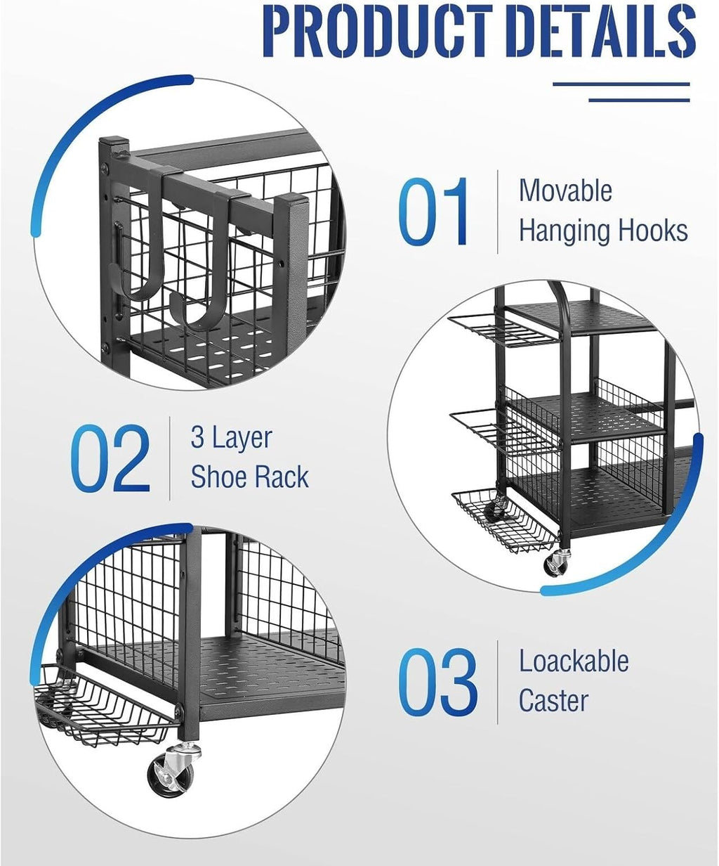 Golf Bag Storage Rack for Garage L744