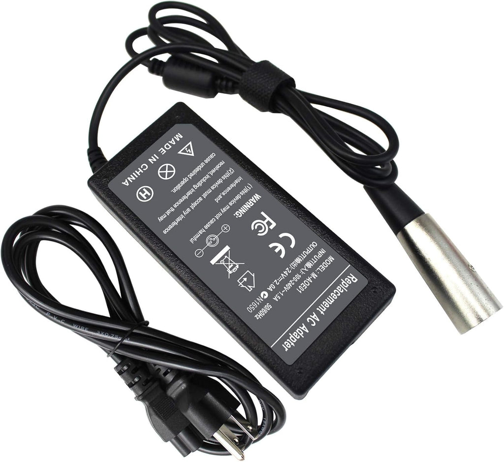 24V 2A 3-Pin XLR Scooter Battery Charger P8792