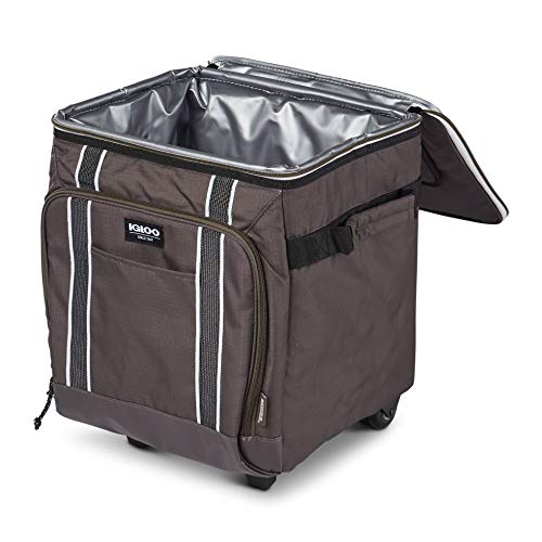 Large Portable Insulated Soft Cooler with Rolling Wheels Y8457