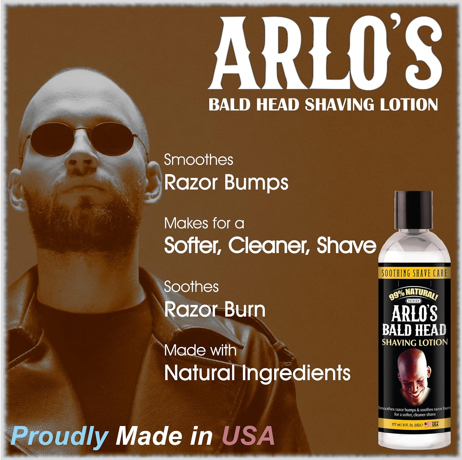Bald Head Shaving Lotion 6 oz T6919