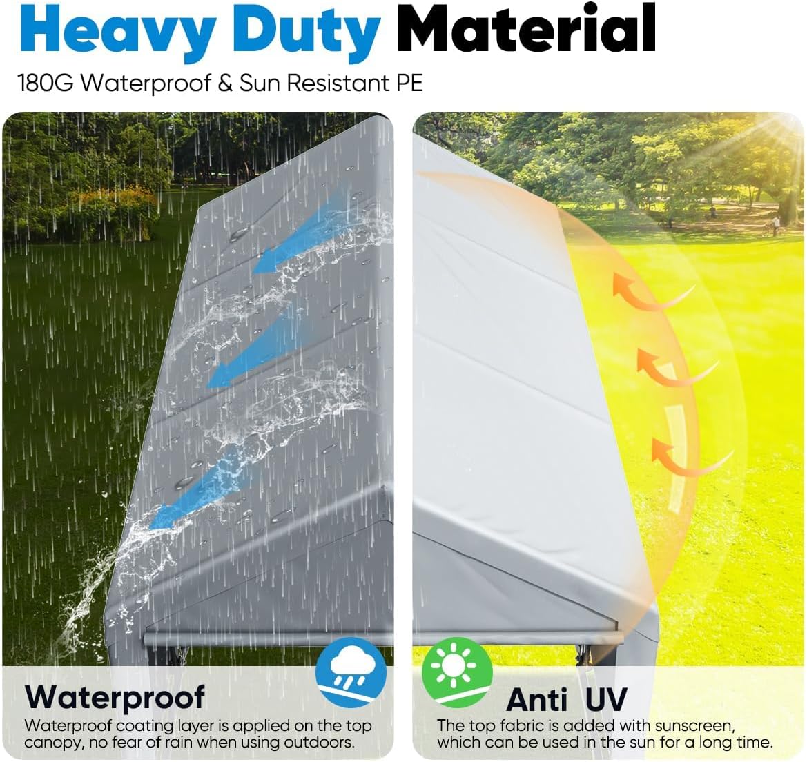 Heavy Duty Carport Car Canopy Galvanized Car Shelter Boat Shelter G134