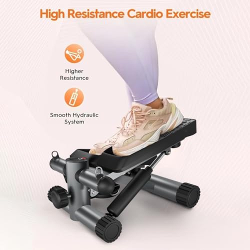 Stepper for Exercise with Resistance Bands and LCD Monitor U69082