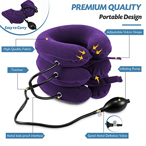 Adjustable Inflatable Neck Stretcher for Cervical Traction and Pain Relief A5759