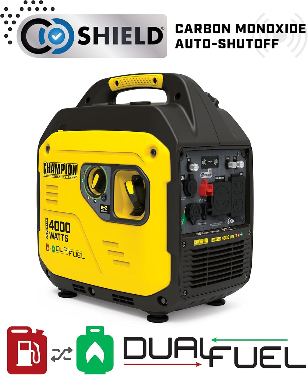4000-Watt Dual Fuel RV Ready Portable Inverter Generator N171166