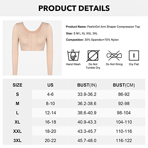 Arm Compression Sleeves for Women Post Surgery Shapewear B620641