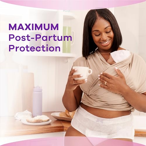 Incontinence & Postpartum Underwear for Women, Maximum Plus Protection, Small/Medium, 28 Count V247927