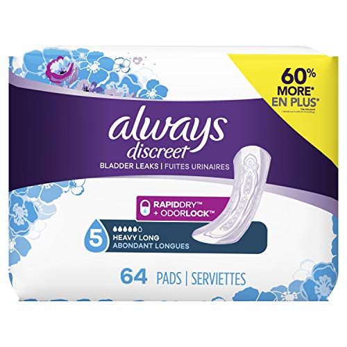 Adult Incontinence & Postpartum Pads for Women, Heavy Absorbency, 144 Count W939056