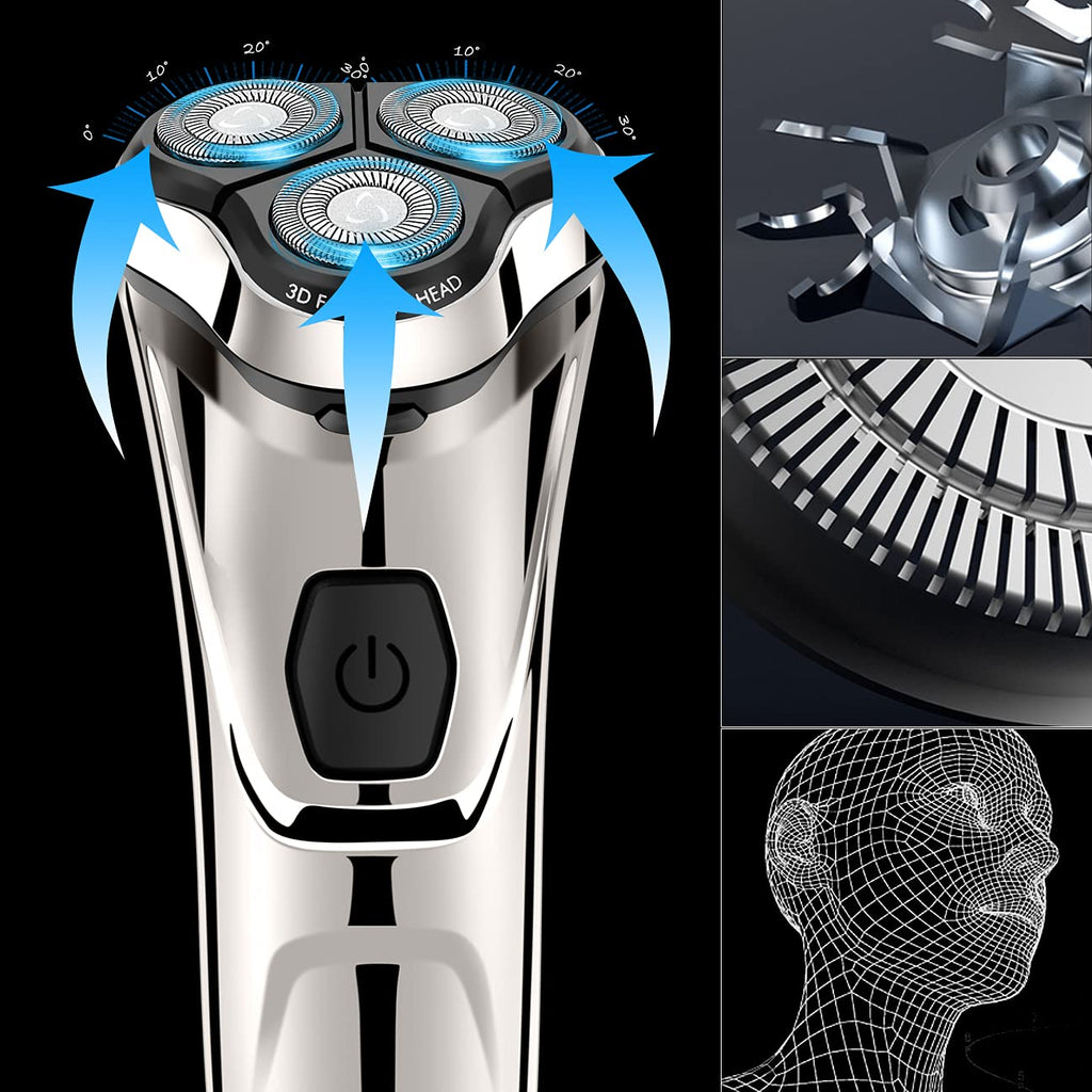 Electric Razor for Men with Pop-up Trimmer, Wet & Dry Cordless U250