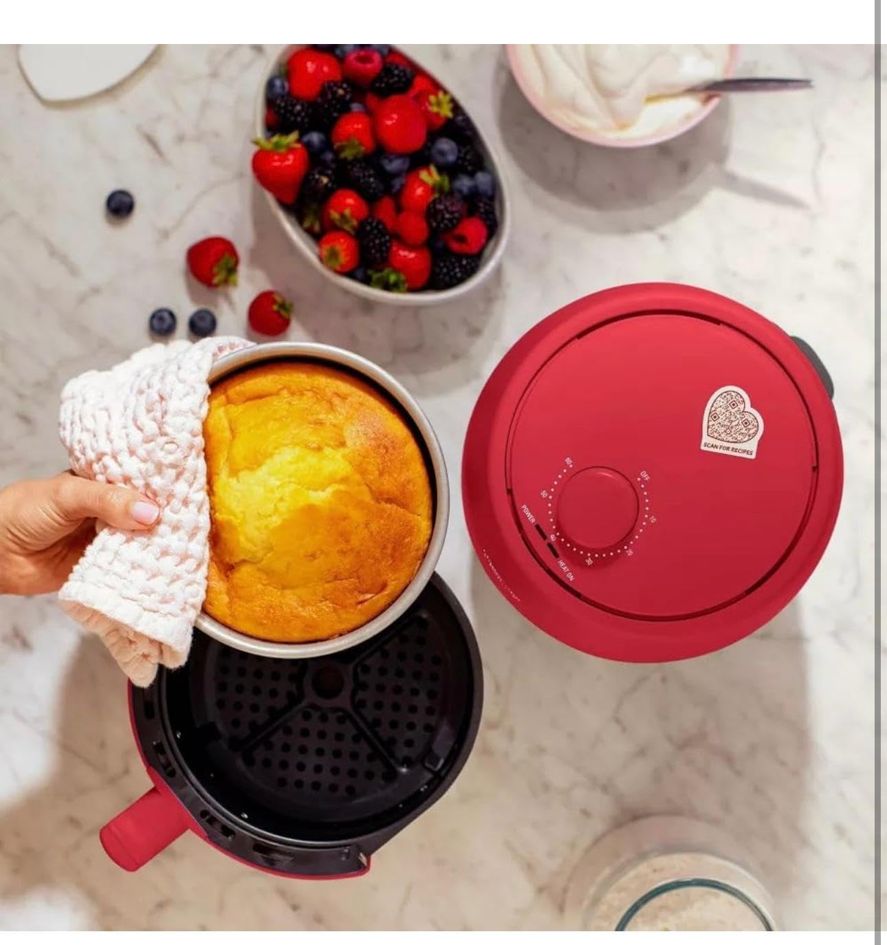 Air Fryer 2.0qt, Red J109292