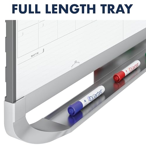 Sliding Three Month Calendar Board, 3 x 2 Feet, Erase Surface P809180