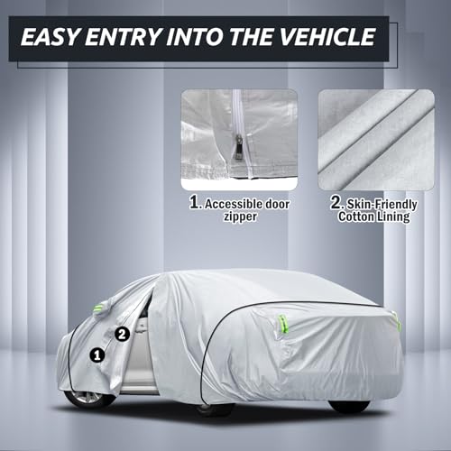 Car Cab Cover for Jeep Gladiator 2020-2023, Waterproof with Driver Door Zipper H7112