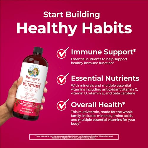 Liquid Multivitamin for Women, Men & Kids, No Added Sugar, Vegan, 32 Fl Oz K852872