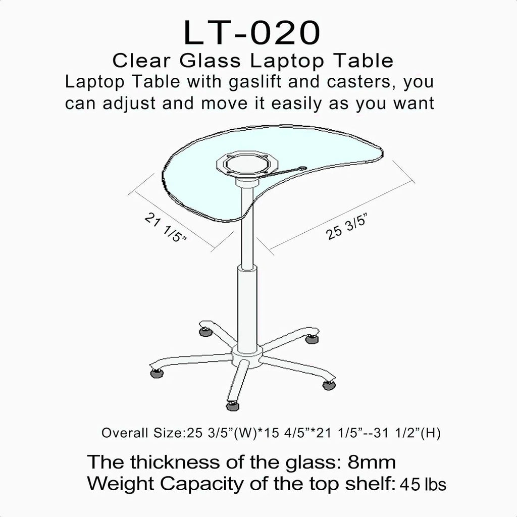 Oval Credenza Desk, Height Adjustable B216