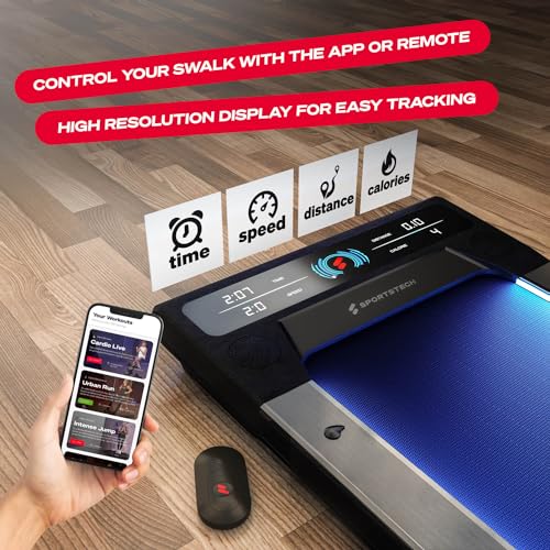 Under Desk Treadmill for Home, Portable with Remote and LED Display Q4644