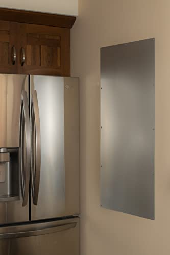 Magnetic Dry Erase Board for Wall, Silver, 23x46 inches Z766