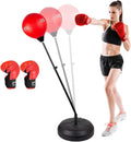 ToyVelt Punching Bag with stand for Teens and Adults, Boxing Bag, Speed bags for boxing, Adjustable standing punching bag, Boxing Equipment, Boxing Gloves, Hand Pump