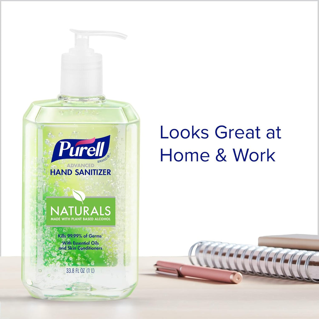 Hand Sanitizer with Plant-Based Alcohol, Citrus Scent, 1 Liter Pump Bottle Y793642