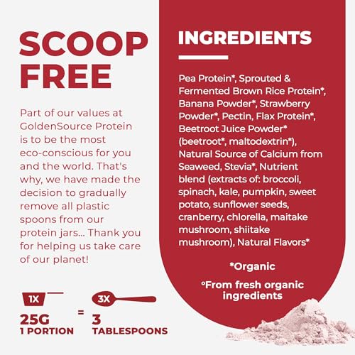 Plant Based Protein Powder with 22 Vitamins & Minerals, 15g Protein G5673