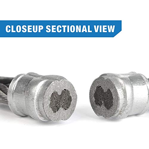 Wire Rope Crimping Tool for Aluminum Copper Sleeves and Ferrules with Built-in Cable Cutter H619602
