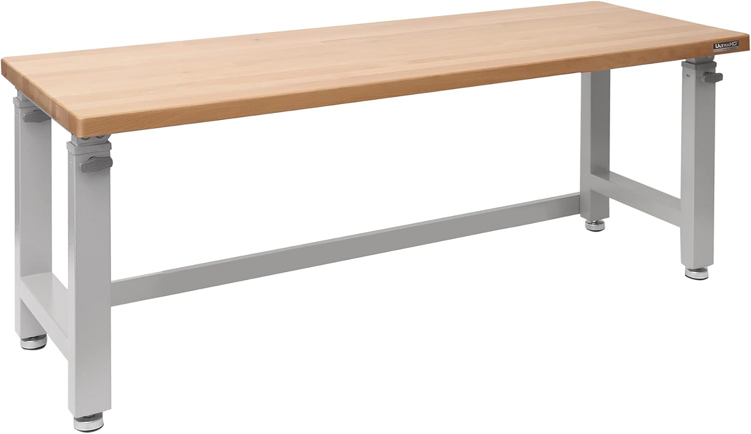 Heavy-Duty Wood Top Workbench, Height Adjustable Desk, 72" Q1859