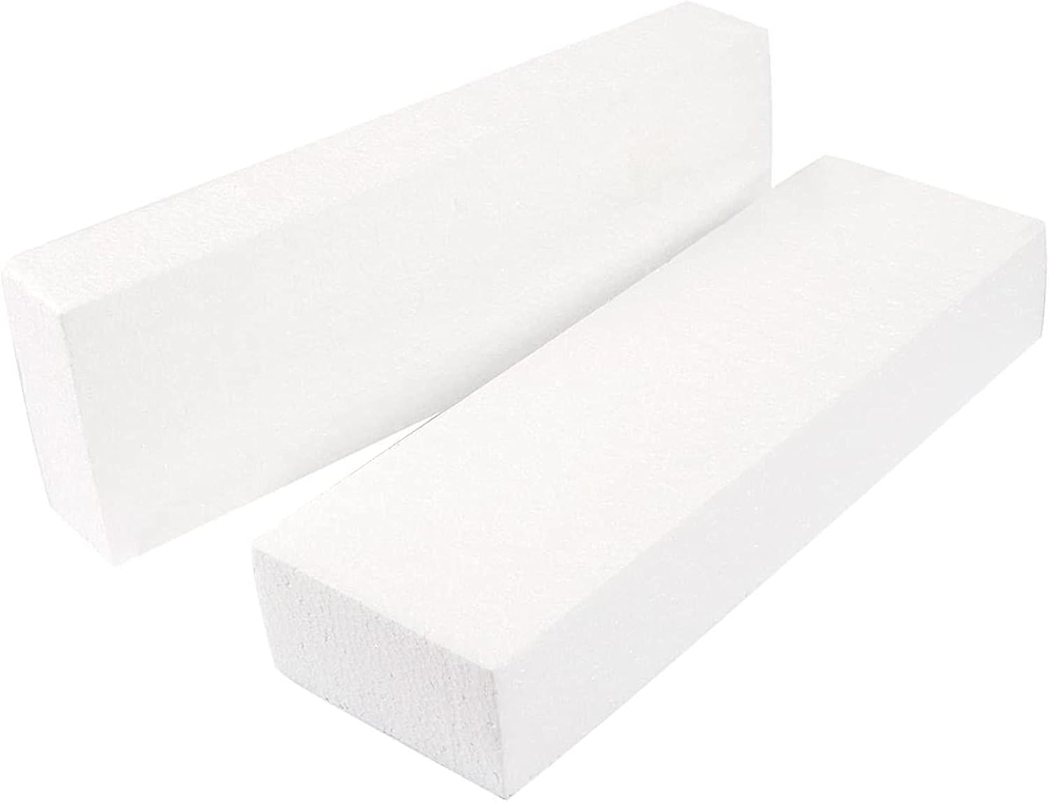 Foam Blocks for Crafts 12x4x2 Inch Polystyrene Rectangles Q2754