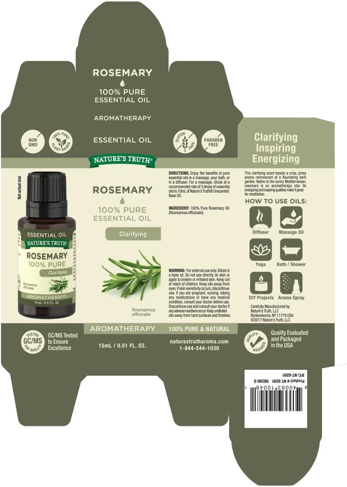 Rosemary Essential Oil, 0.51 fl oz C13326