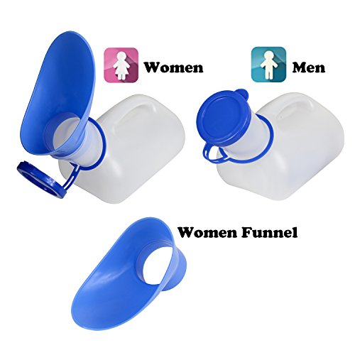 Portable Urinal with Sealed Lid and Funnel for Camping Travel S847637