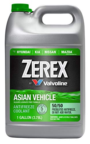 Asian Vehicle Red 50/50 Prediluted Antifreeze/Coolant 1 GA R50372