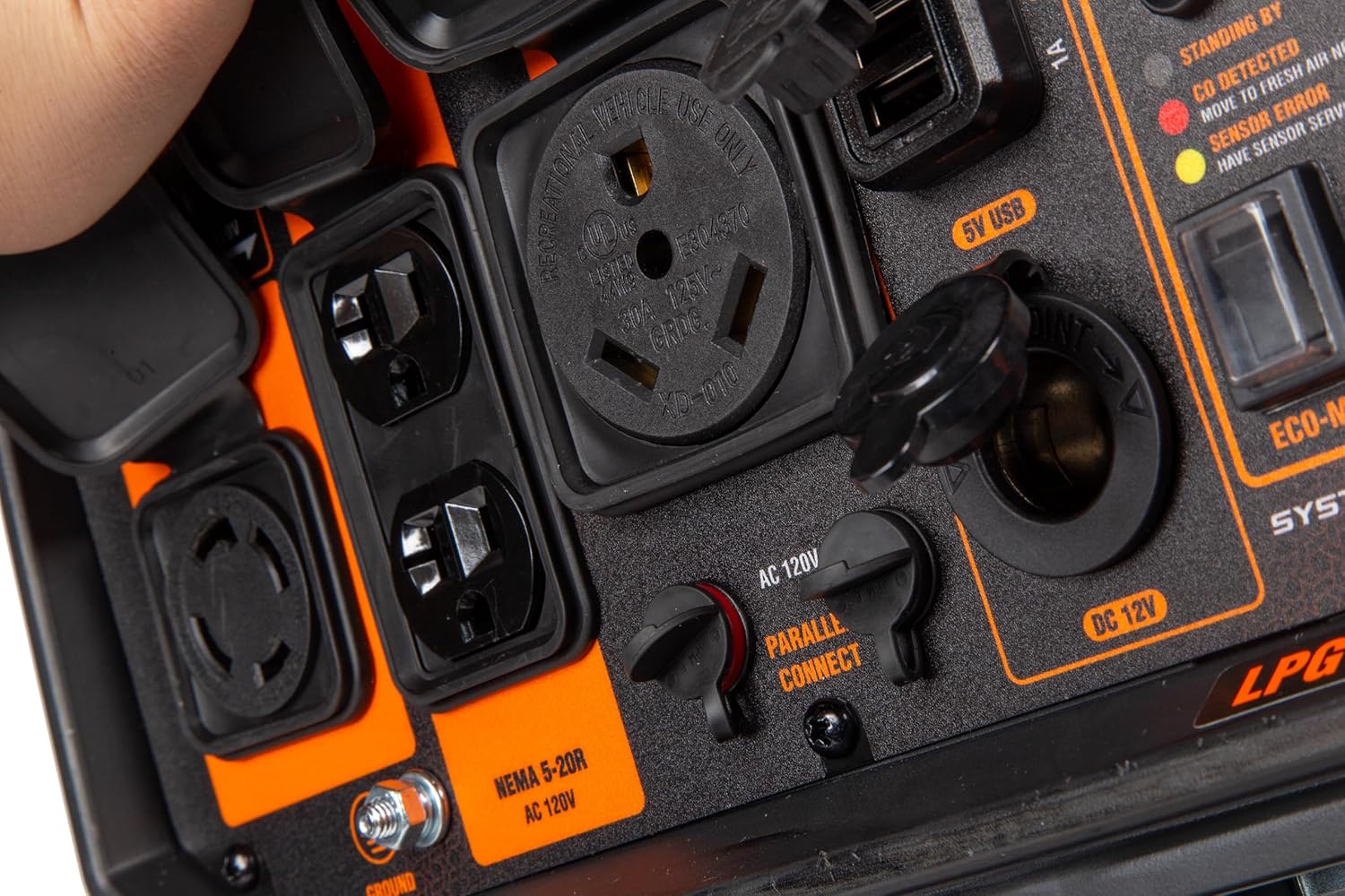 5000-Watt Dual Fuel Portable Inverter Generator with EV Charging Ports F2626