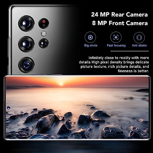 Unlocked 4G Smartphone, 6.6in 8GB 256GB Dual SIM Android Cell Phone Z345527
