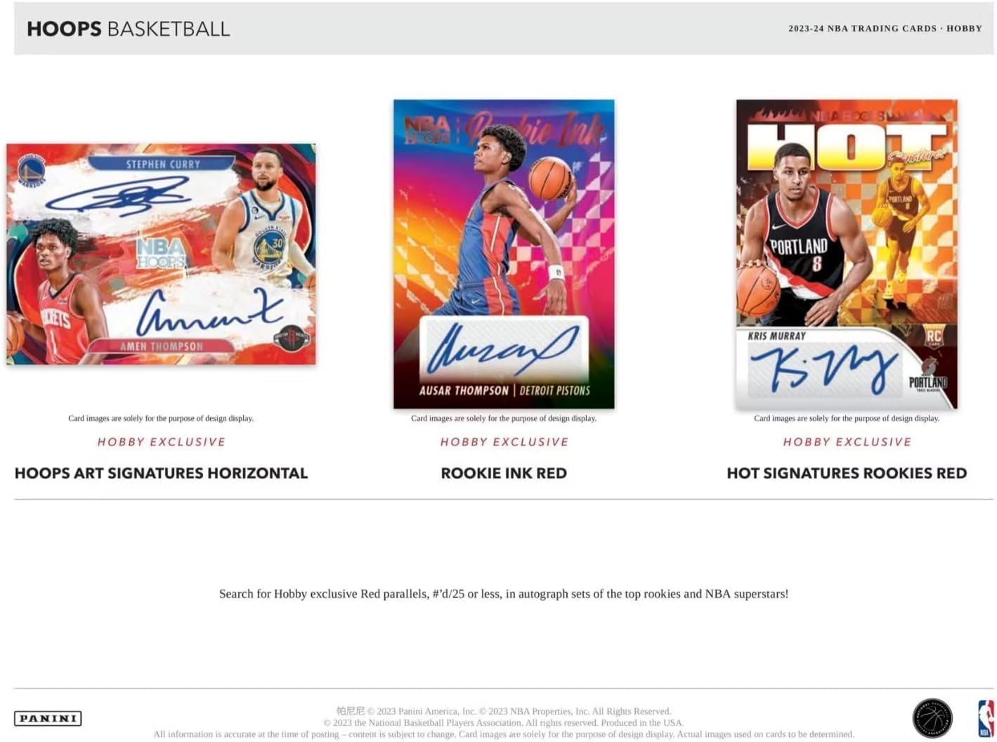 NBA HOOPS Factory Sealed Basketball Hobby Box with 192 Cards I9717