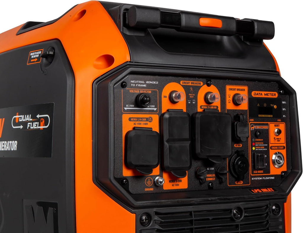 5000-Watt Dual Fuel Portable Inverter Generator with EV Charging Ports F2626