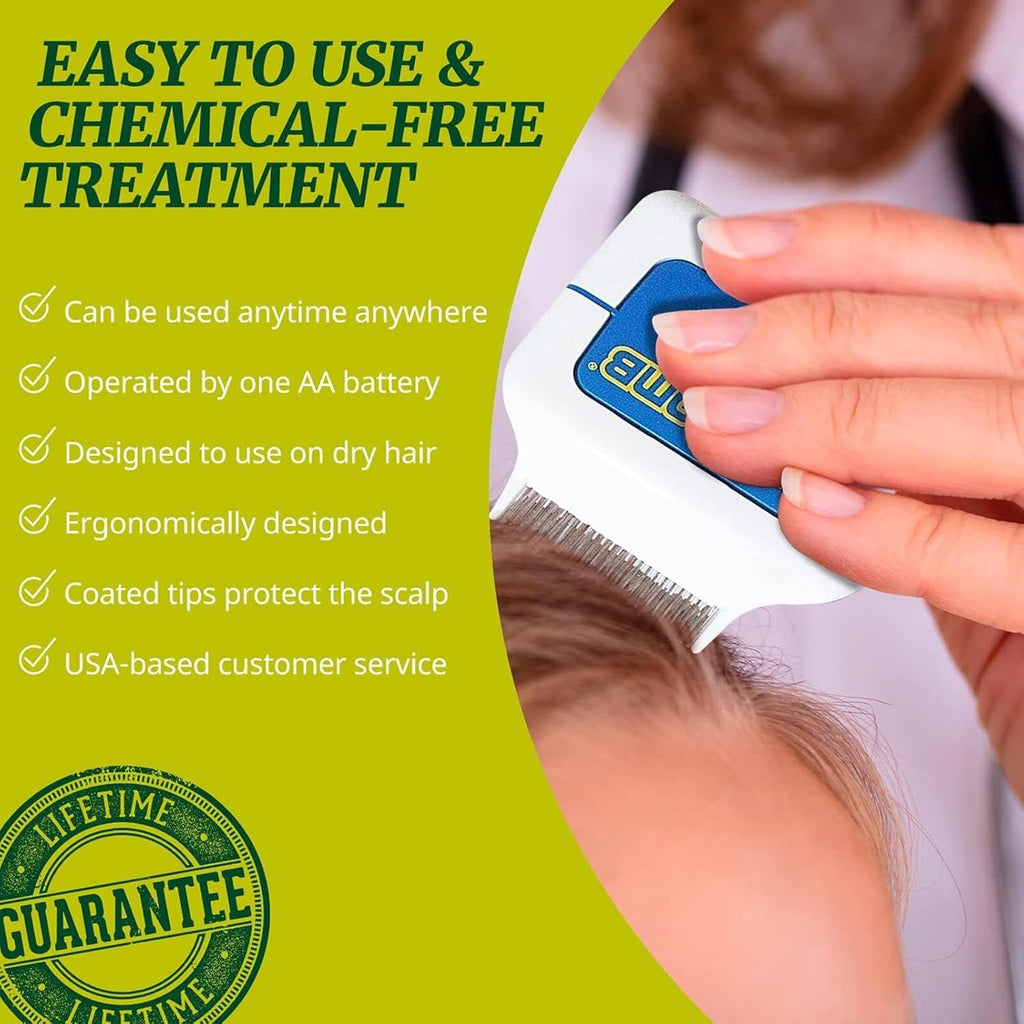 Electric Head Lice Comb for Lice & Eggs Removal A201