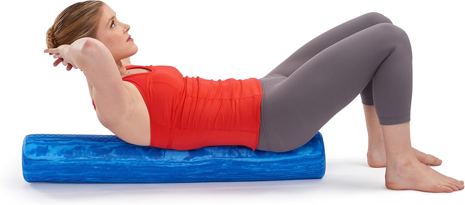 Soft Density Foam Roller for Physical Therapy, Pilates, Yoga, and Muscle Recovery - Blue 36" x 6" W624