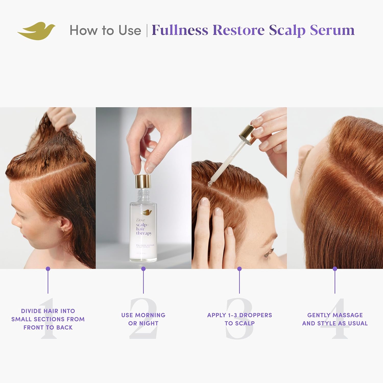 Scalp Serum for Visible Hair Density with Vitamin B3 and Zinc, 2 oz D248150