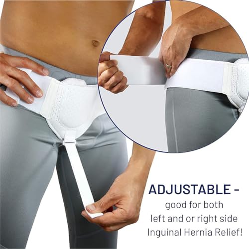 Adjustable Inguinal Hernia Support Belt for Men and Women, Post Surgery Truss X526382