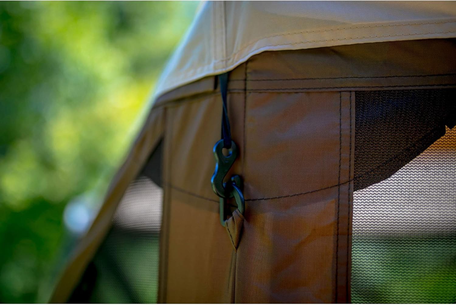 Outdoor Portable Screened Gazebo Canopy Tent with Carry Bag, Tan U6496