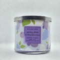 Bath & Body Works, White Barn 3-Wick Candle w/Essential Oils - 14.5 oz - 2022 Spring Scents! (Spring Plum & Berries)