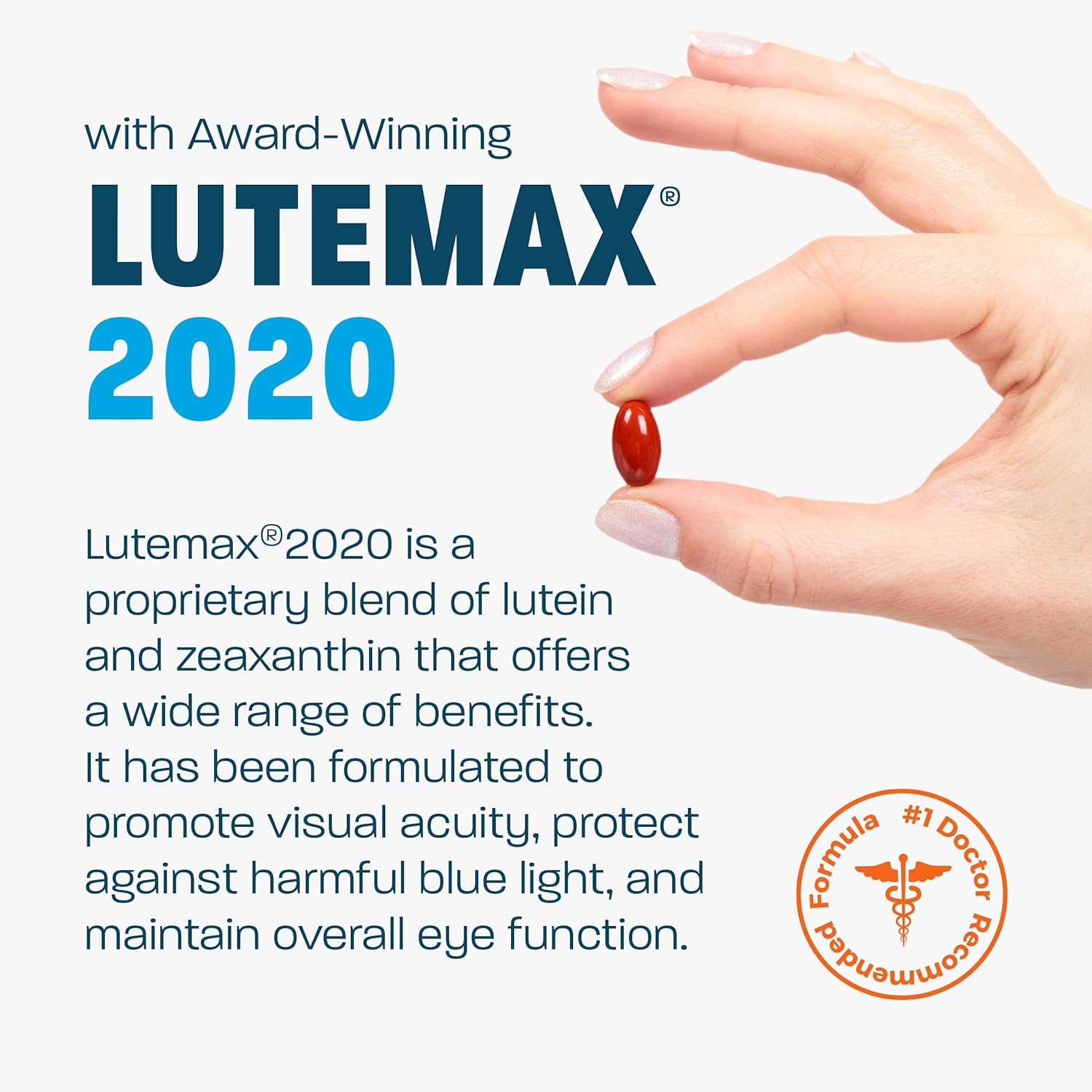 Eye Vitamin & Mineral Supplement with Lutein, Vitamin C & Zeaxanthin, 120 Mini Softgels I6062