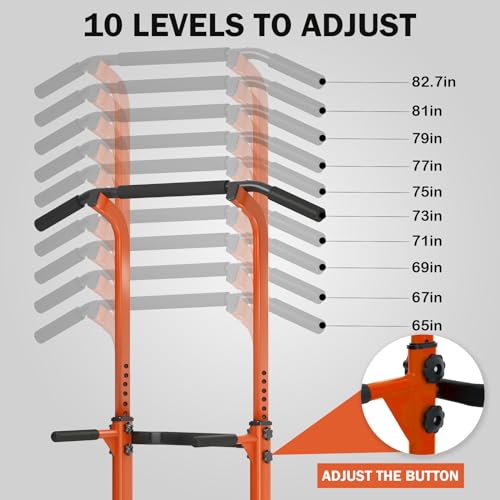 Adjustable Power Tower Dip Station for Home Gym Strength Training I503