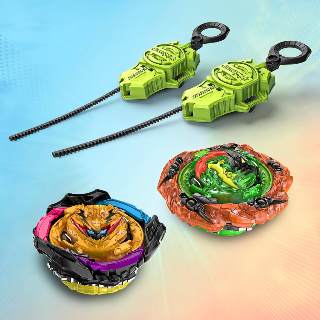 Spinning Tops Battle Set with Stadium and 2 Launchers, Toys for Ages 8 and Up E1571
