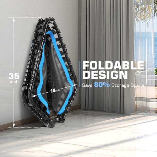 50" Rebounder Trampoline for Adults with Bar, 550 LBS Mini Trampoline U1305