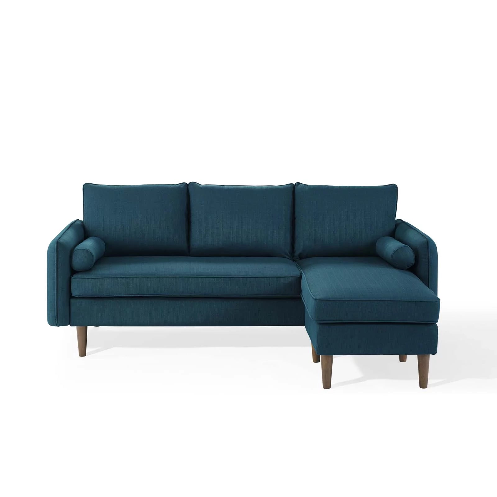 Navy Blue Fabric Sectional Sofa Set for Living Room L590663