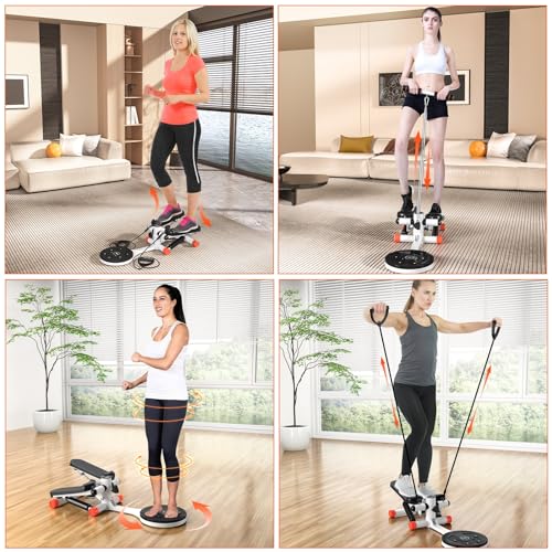 Mini Twist Stepper with Resistance Bands and LCD Monitor B11468