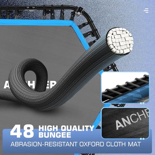 50" Rebounder Trampoline for Adults with Bar, 550 LBS Mini Trampoline U1305