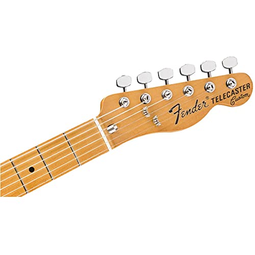 70s Custom Telecaster Electric Guitar, Black, Maple Fingerboard J531